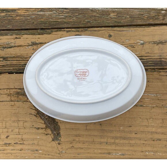 Noritake Contemporary Fine China Blue Hill Oval Vegetable Serving Bowl 2482 - Picture 8 of 8